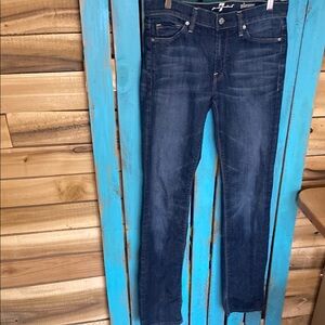 7 For All Mankind slimmy Men's Blue Jeans size 29x34 stretchy